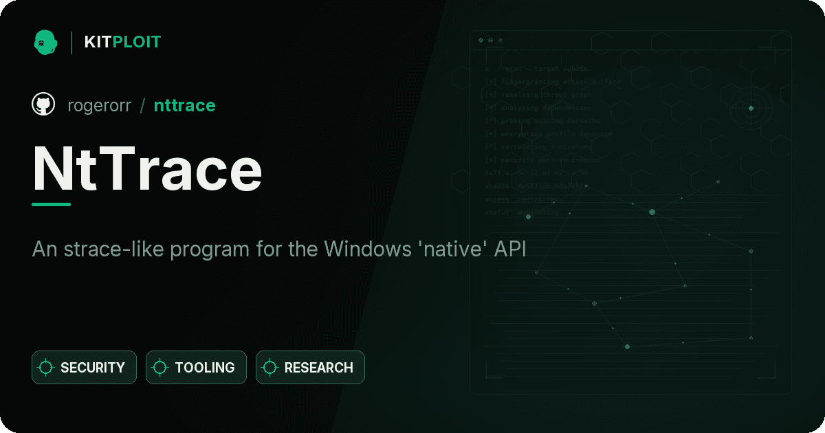 NtTrace preview