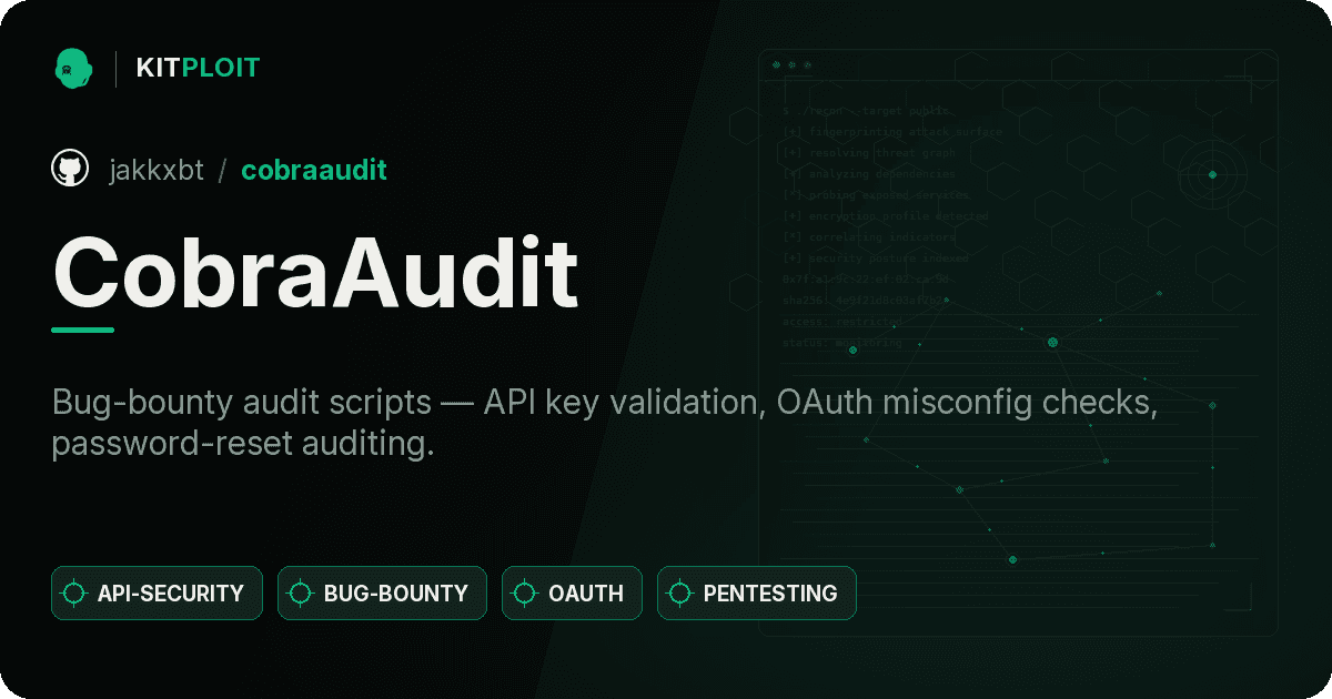 CobraAudit preview