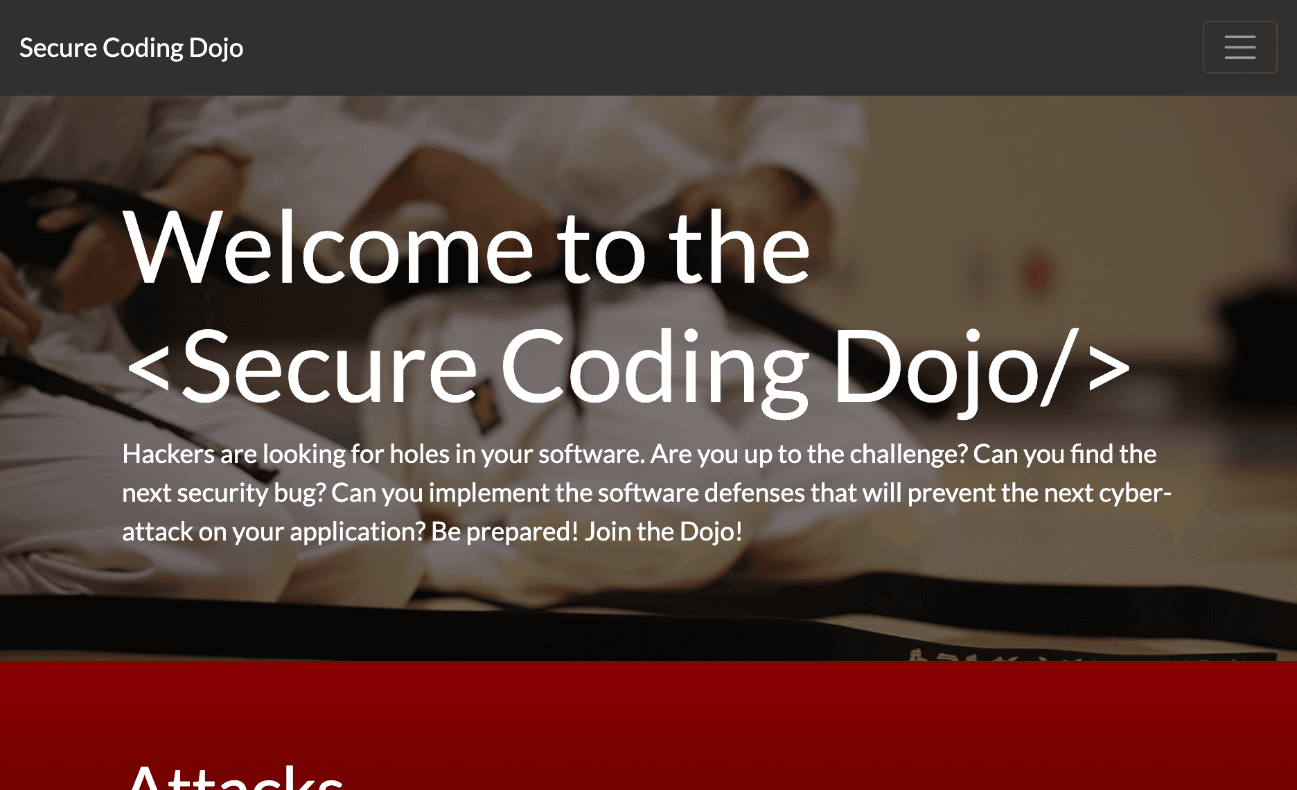 SecureCodingDojo preview