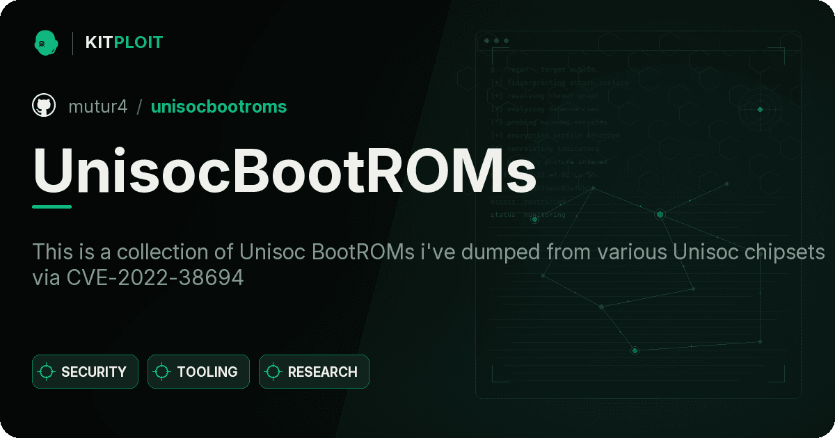 UnisocBootROMs preview
