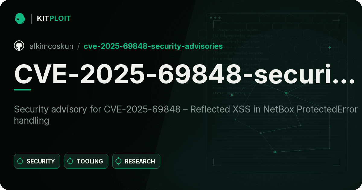 CVE-2025-69848-security-advisories preview